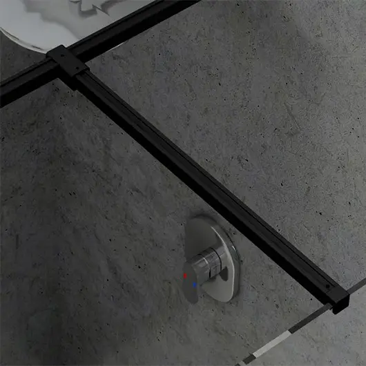 Держатель душевой перегородки Ravak W SET-Uni T connection 1200 мм, черный (GWD010003024)