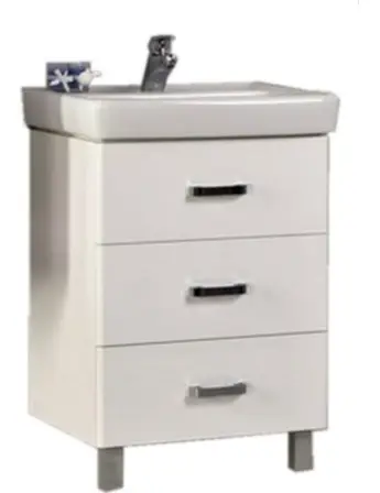 Тумба под раковину AQUATON  Америна 60 М, белая (1A168901AM010)