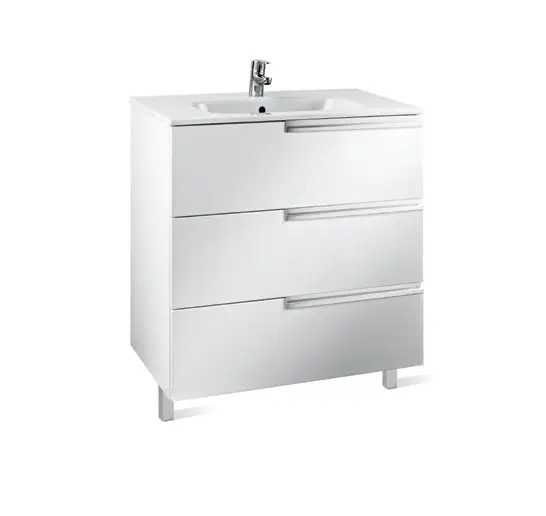 Тумба под раковину Roca Victoria Nord Ice Edition 80, подвесная, белый (ZRU9302835)