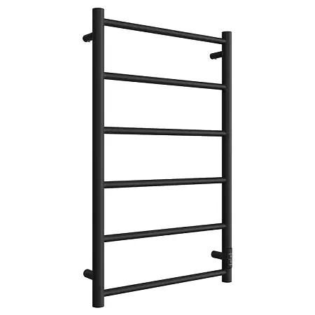 Полотенцесушитель электрический ДВИН J neo 80/50 1"-1/2" К диммер Чёрный матовый (4657763750640)