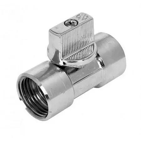 Кран шаровый ARCO MINI прямой, ВР/ВР , латунь 1/2"х1/2", хром (02249)