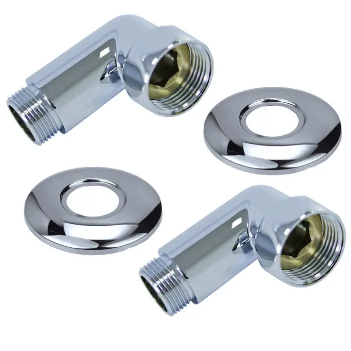 Соединение угловое Двин для полотенцесушителей  г/ш 1"х3/4" хром Smart (1 пара)