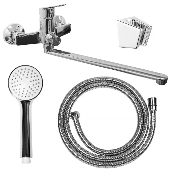 Смеситель для ванны LORANTO AVRORA керамический картридж, длинный излив, хром (LR90506000)