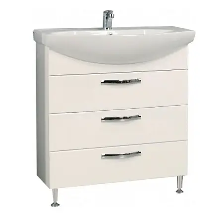 Тумба под раковину AQUATON Ария 80 Н белая (1A141301AA010)