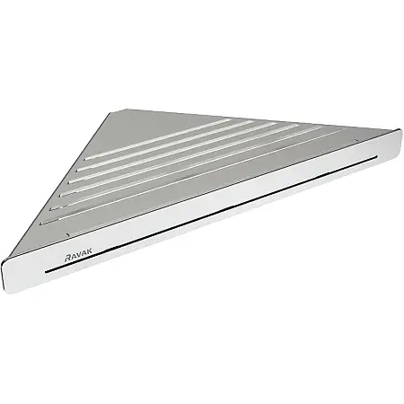 Металлическая полка Ravak Slim C угловая, Сатин Хром (X07P578)