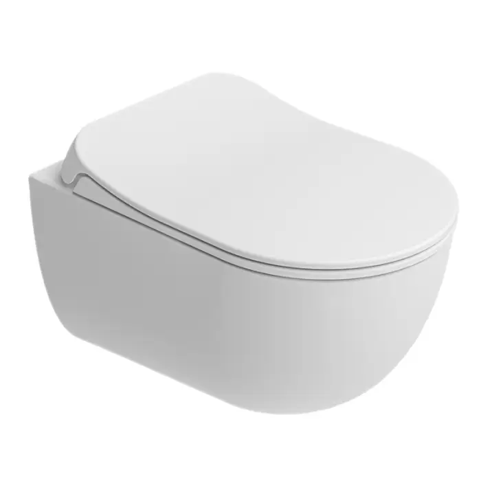 Унитаз подвесной с функцией биде Kale ZERO 2,0 безободковый, в комплекте с сиденьем микролифт  