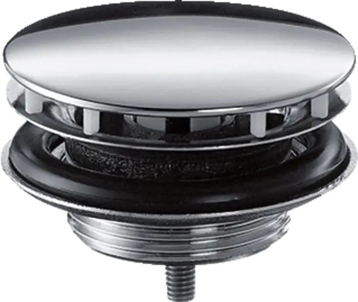 Донный клапан для раковины Hansgrohe с фиксированной крышкой, хром (50001000)