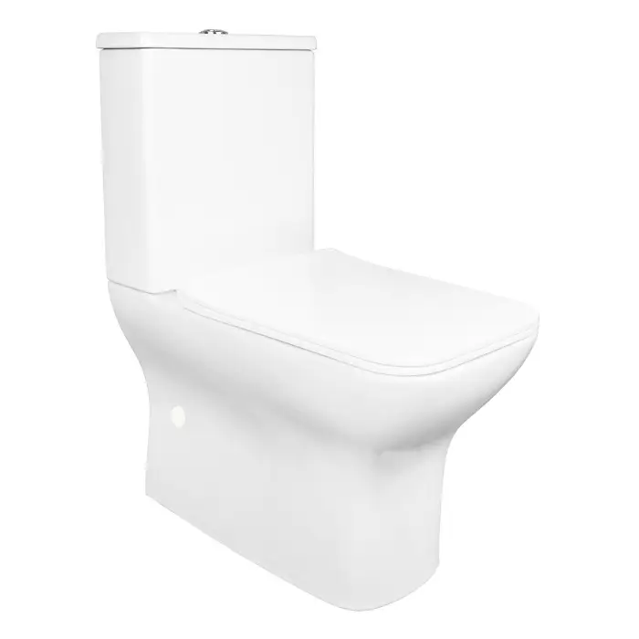 Унитаз-компакт Azario Фрэско 360х620х800 напольный, безободковый, с быстросъемным сиденьем микролифт (AZ-8302)