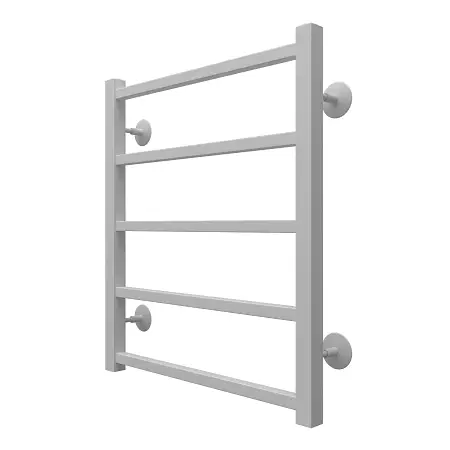 Полотенцесушитель водяной AZARIO Анкона 500/600 квадрат, 5 секций, нижнее/диагональное подключение, 1/2", белый (AZ83876W)