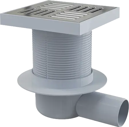 Душевой трап Alcadrain с решеткой хром (APV5411)