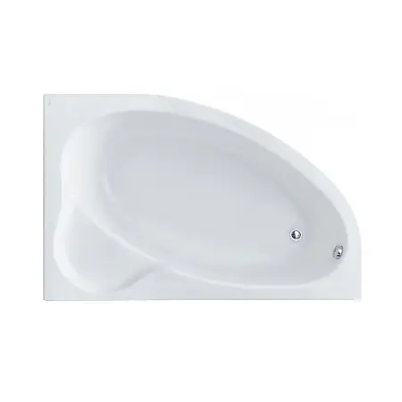 Ванна акриловая асимметричная Santek Эдера 170х100, правосторонняя, белая