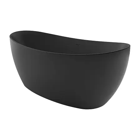 Ванна акриловая Azario GLASGOW 1700х800х665, отдельностоящая, в комплекте с сифоном и металлической рамой, цвет черный (GLA16778MB)
