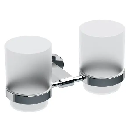 Стакан для зубных щеток Ravak Chrome CR 220.00 двойной, хром (X07P189)