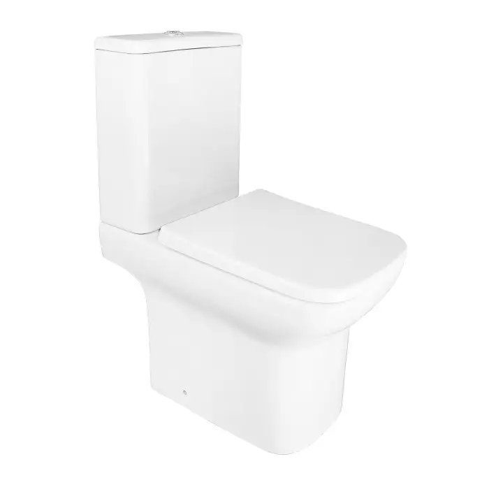 Унитаз-компакт Azario Альба 620х405х805 напольный, безободковый, с сиденьем микролифт (AZ-8323)