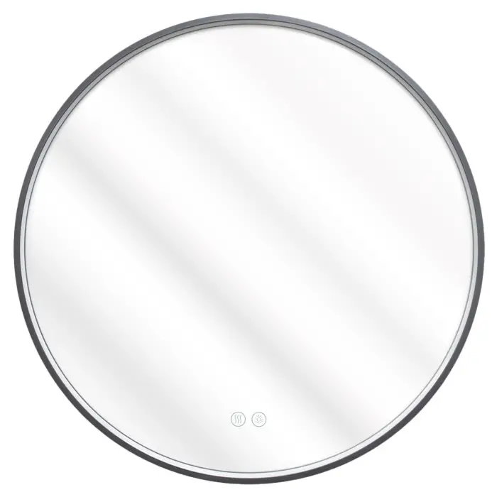 Зеркало с подсветкой в ванную Azario Димион 700х700х45 АZ-LED010825 цвет серый матовый