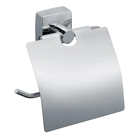 Держатель туалетной бумаги Fixsen Kvadro с крышкой, хром (FX-61310)