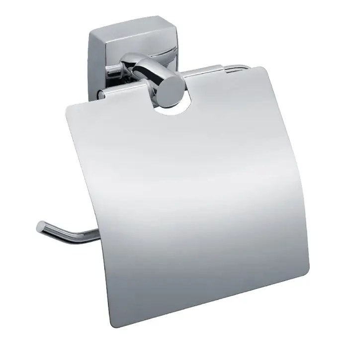 Держатель туалетной бумаги Fixsen Kvadro с крышкой, хром (FX-61310)