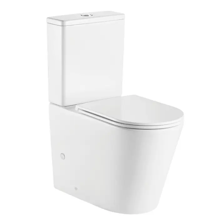 Унитаз-компакт Azario Ветро 605х380х825 напольный, безободковый, с бачком и сиденьем микролифт (AZ-2149)