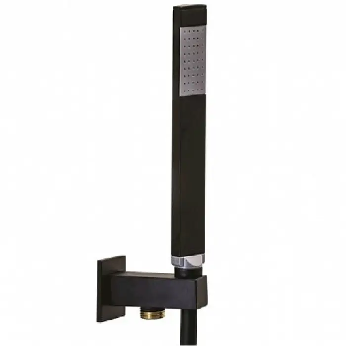 Душевой гарнитур Paffoni Premium с водорозеткой, черный матовый (ZDUP095NO)