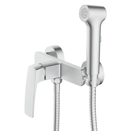 Гигиенический душ Azario Conda со смесителем, керамический картридж, шланг 150 см, сатин (AZ-K2511BN)