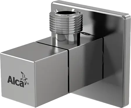 Угловой вентиль Alca Plast 1/2" × 3/8", квадратный, хром (ARV002)