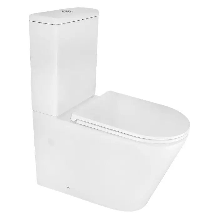 Унитаз-компакт Azario Мейзен 360х660х800 напольный, безободковый, смыв "Скрытое Торнадо", с быстросъемным сиденьем "Микролифт" (AZ-8300)