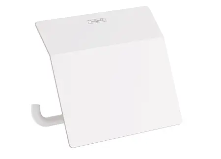 Держатель туалетной бумаги с крышкой Hansgrohe AddStoris матовый белый (41753700)