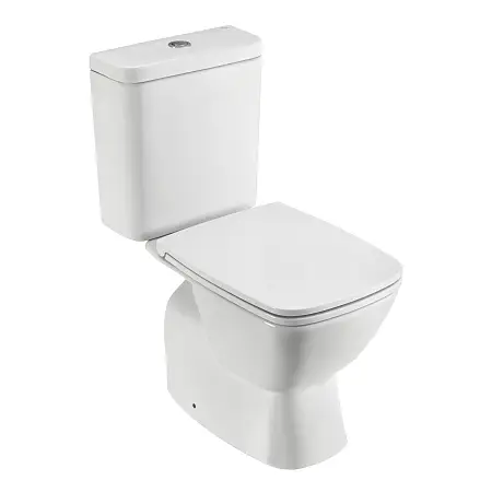 Унитаз-компакт Santek "Нео" rimless напольный, безободковый, с тонким сиденьем микролифт (1.WH30.2.418)