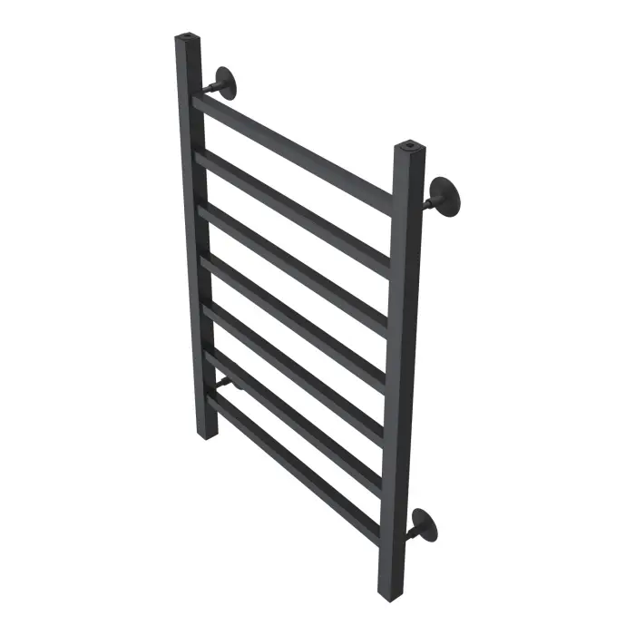 Полотенцесушитель водяной AZARIO ANCONA 500/800 квадрат, 7 секций, нижнее/диагональное подключение, 1/2", графит (AZ83916G)