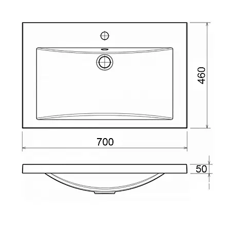 раковина Фостер 70_схема