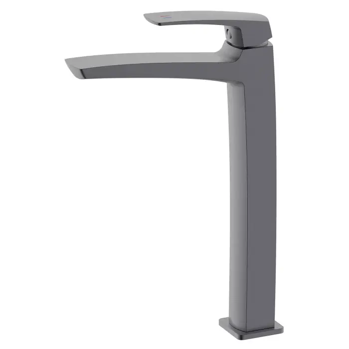 Смеситель для раковины-чаши Azario Conda высокий, керамический картридж, графит (AZ-K9011GR)