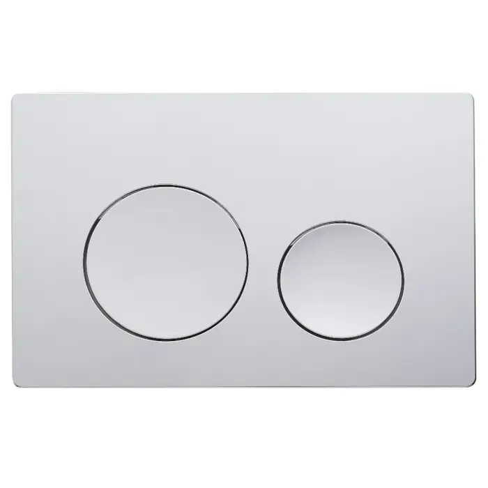 Клавиша смыва AZARIO NEW двойная, круглые кнопки, пластик, хром глянцевый (AZ-003.02)