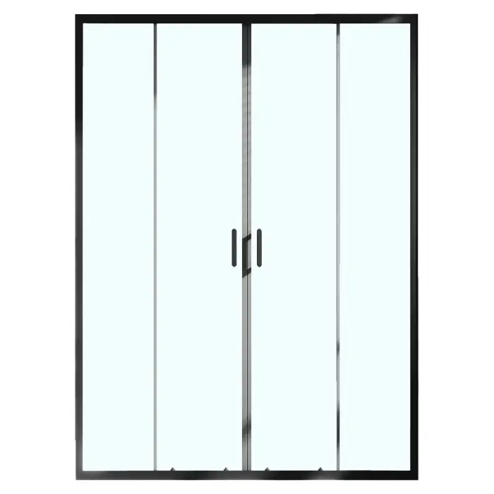 Душевая дверь Azario Токио 1700х1950, прозрачное стекло 6 мм, профиль черный матовый (AZ-362K2-170-MB-CL)