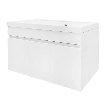 Комплект Тумба Loranto Serenada 80 700х450х550 подвесная, с раковиной Астория 80, белый (CS00096756)