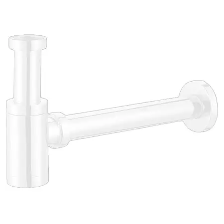 Сифон для раковины AZARIO G 1 1/4, без выпуска, цилиндр, латунь, белый (AZ-108-WHI)