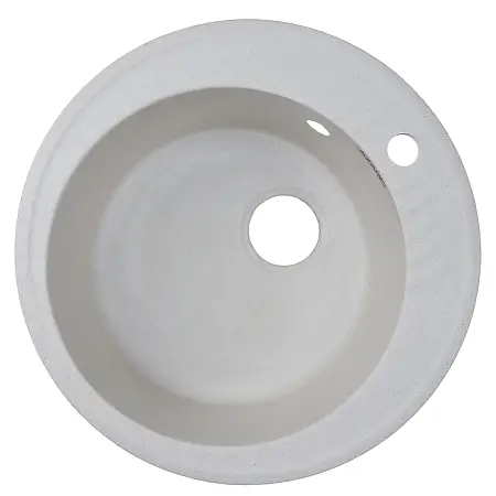 Кухонная мойка AZARIO Solo 505x505x190 искусственный мрамор, сифон в комплекте, цвет бежевый (CS00105232)