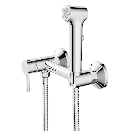 Гигиенический душ Azario Dies со смесителем, керамический картридж, шланг 150 см, хром (AZ-KFX04)