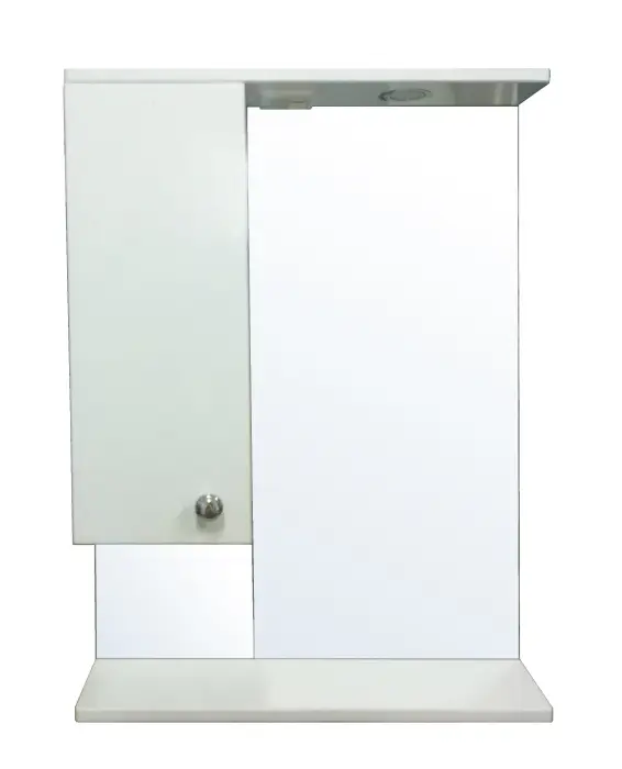 Loranto Моника Зеркало-шкаф 60 со светильником, левостороннее, 600х695х150