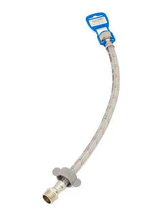 Гибкая подводка AZARIO LUXe для воды, 30 см., 1/2", вн. - нар. силиконовая оболочка (AZLux702)