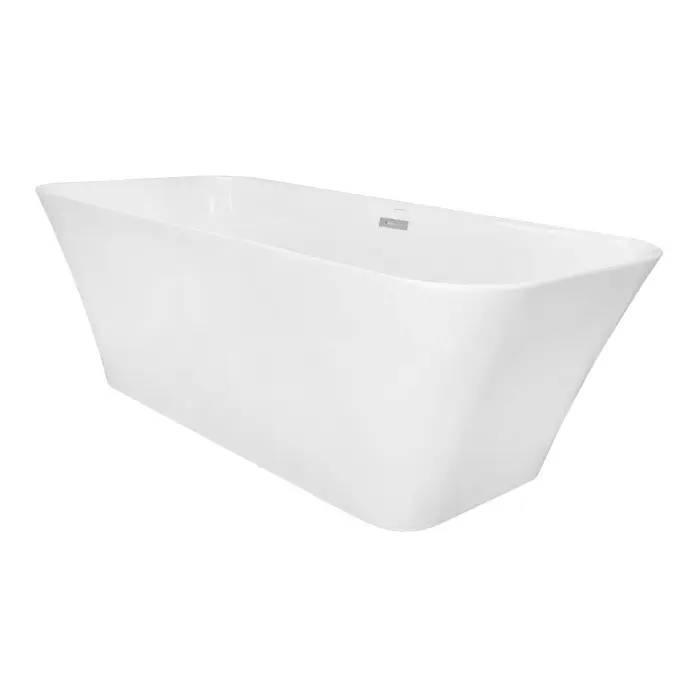 Ванна акриловая Azario ROVETA 1700х800х580 отдельностоящая, в комплекте с сифоном и металлической рамой, цвет белый (AZ-6615)