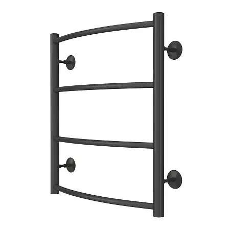 Полотенцесушитель водяной AZARIO VERONA 500/600 4 секции, нижнее/диагональное подключение, 1/2", графит (AZ83913G)