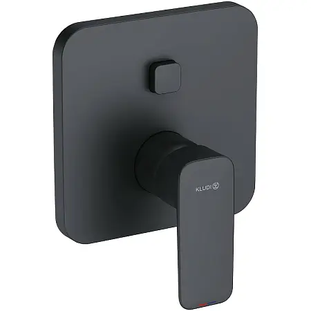 Смеситель для душа Kludi Pure Style внешняя часть, керамический картридж, черный матовый (406593975)