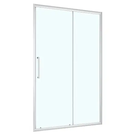 Душевая дверь Loranto 110x190 раздвижная, универсальная, прозрачное стекло 6 мм, профиль хром (CS-AB03C-110)