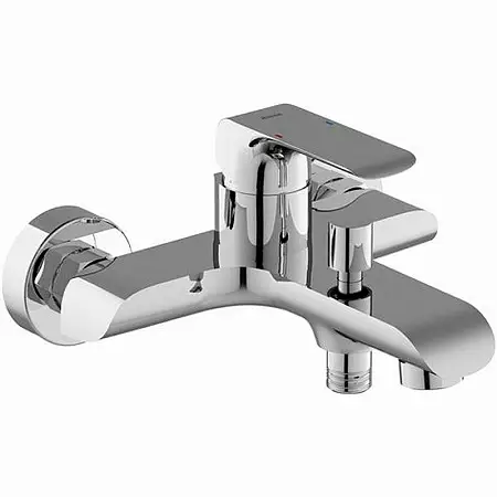 Смеситель для ванны Ravak Flat FL 022.00/150 керамический картридж, хром (X070119)
