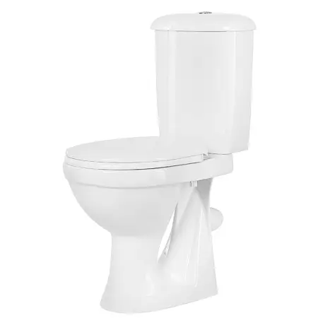 Унитаз-компакт Суперкомпакт Стандарт косой выпуск, с сиденьем, белый (44901110022)