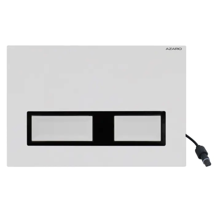 Кнопка смыва AZARIO NEW инфракрасный сенсор, механическая, белый глянцевый (AZ-008.01) 