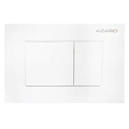 Кнопка смыва AZARIO NEW-TS механическая, двойной смыв, квадратные кнопки, ABS пластик, белый (AZ-ABS-001-W)