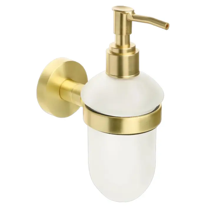 Дозатор жидкого мыла Fixsen Comfort Gold стекло, золото сатин (FX-87012)