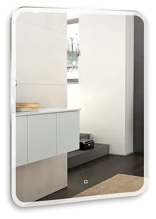 Зеркало AZARIO Стив 800х1000 c подсветкой и диммером, сенсор выкл (ФР-00001800)