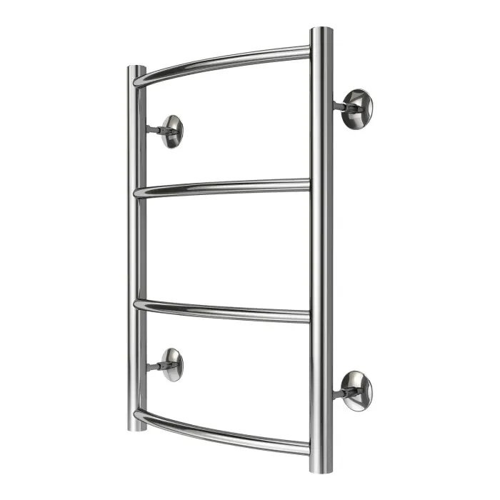Полотенцесушитель водяной AZARIO VERONA 400/600 4 секции, нижнее/диагональное подключение, 1/2", хром (AZ04146)